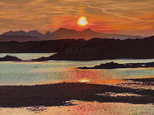 Sunset memories, Arisaig giclee print