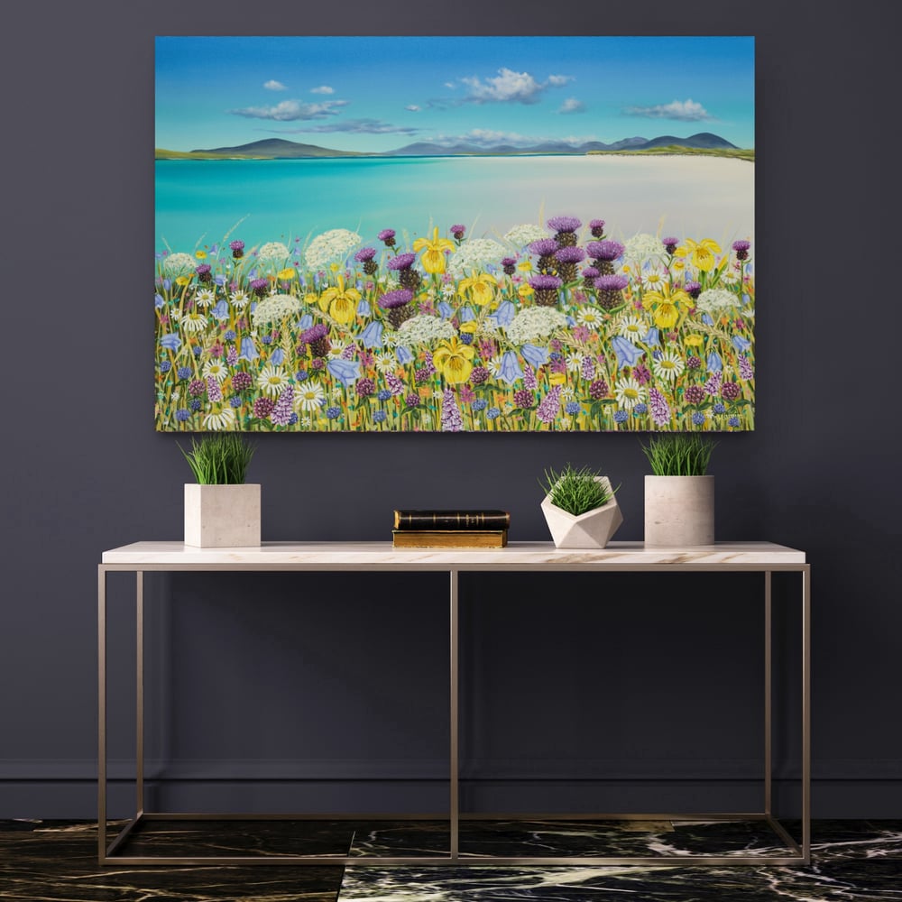 Summer, Clachan Sands, North Uist print