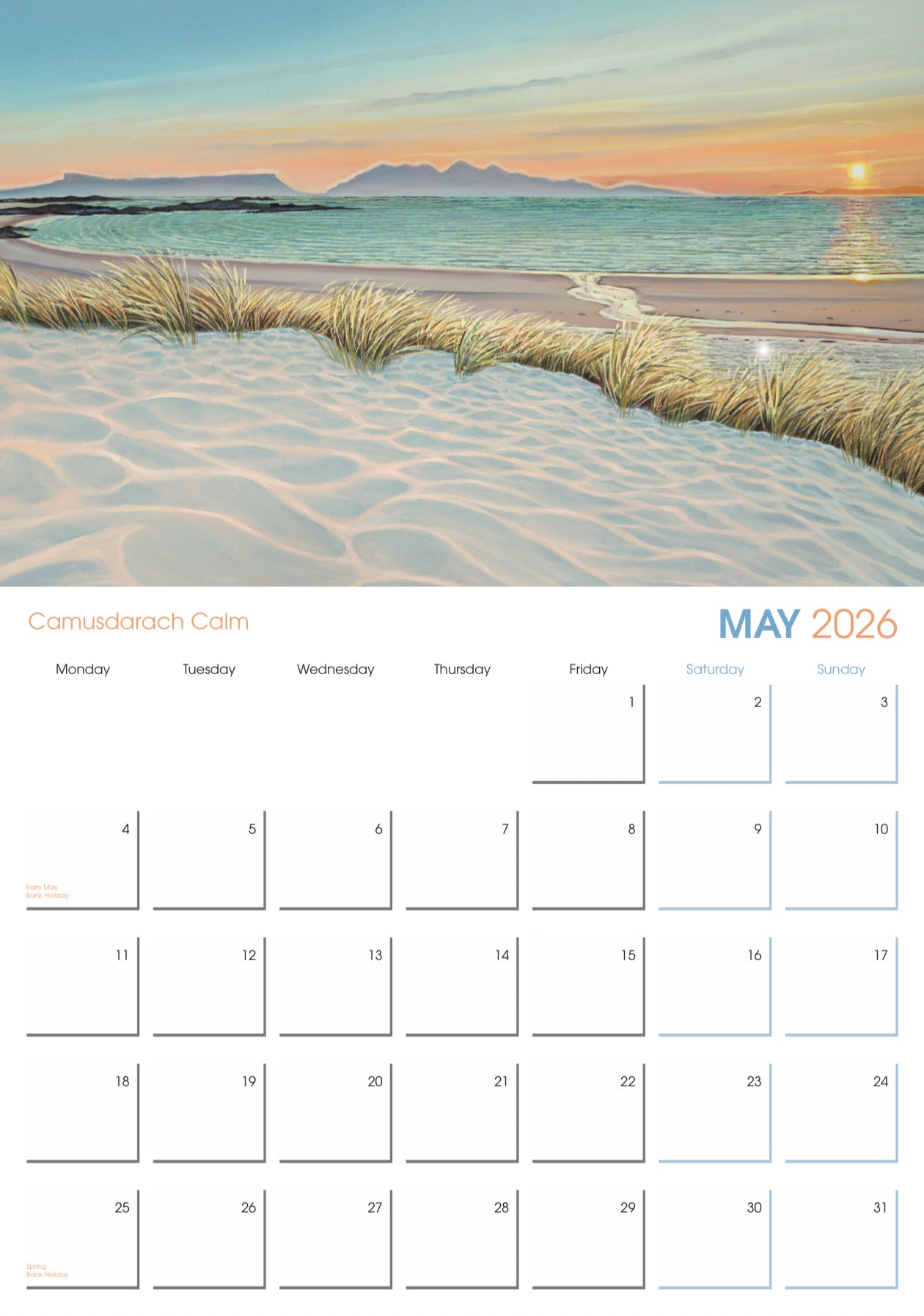 2026 Charity Calendar