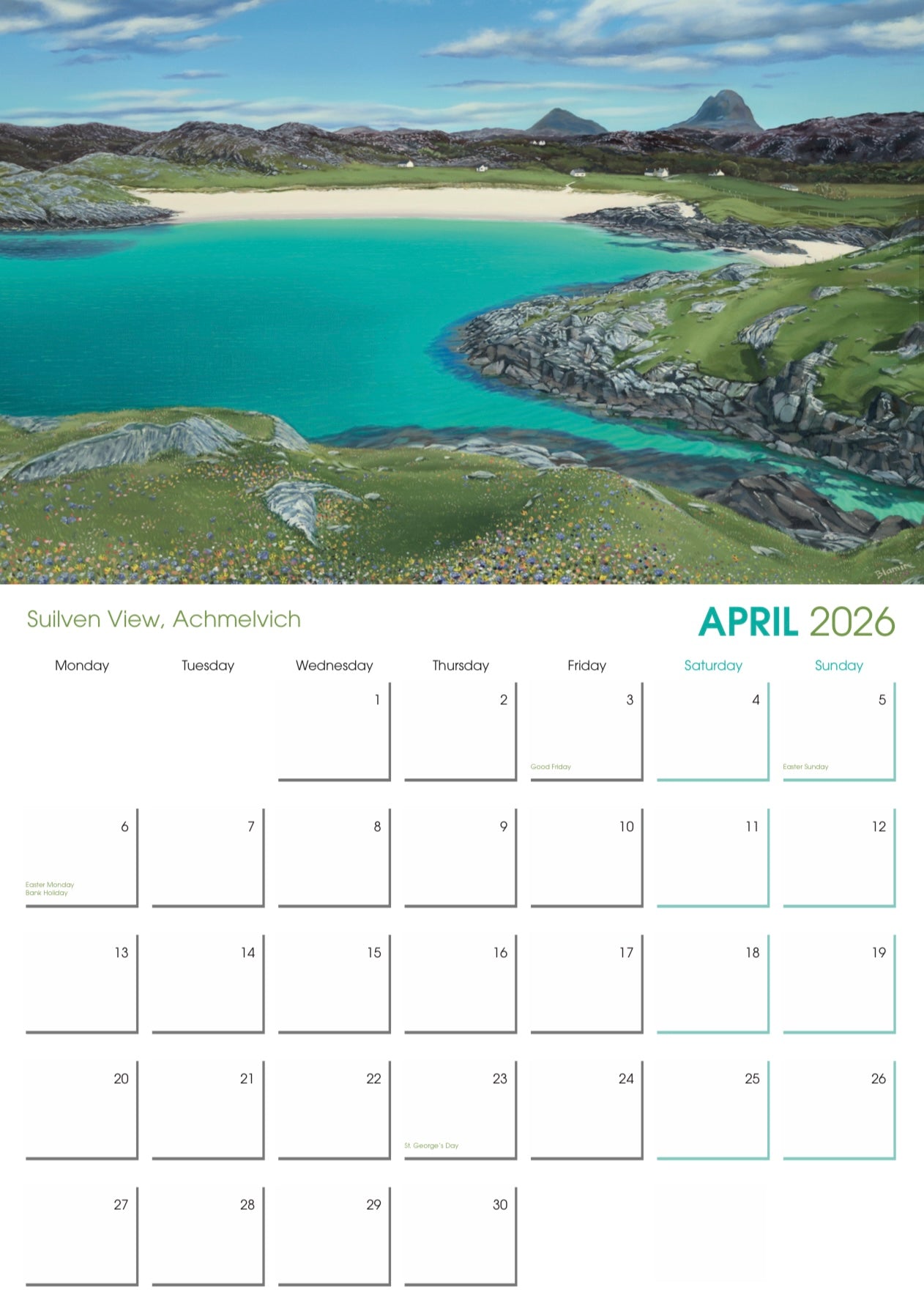 2026 Charity Calendar