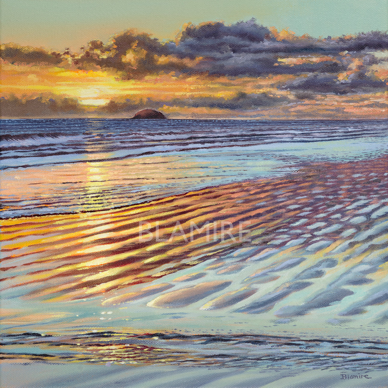 Golden light, Lendalfoot print