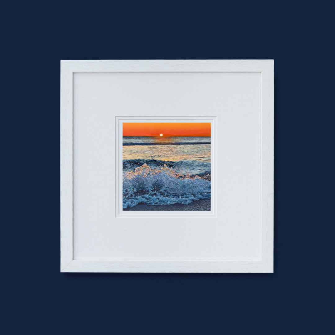 Sunset breaker, Barra. Wave giclee print