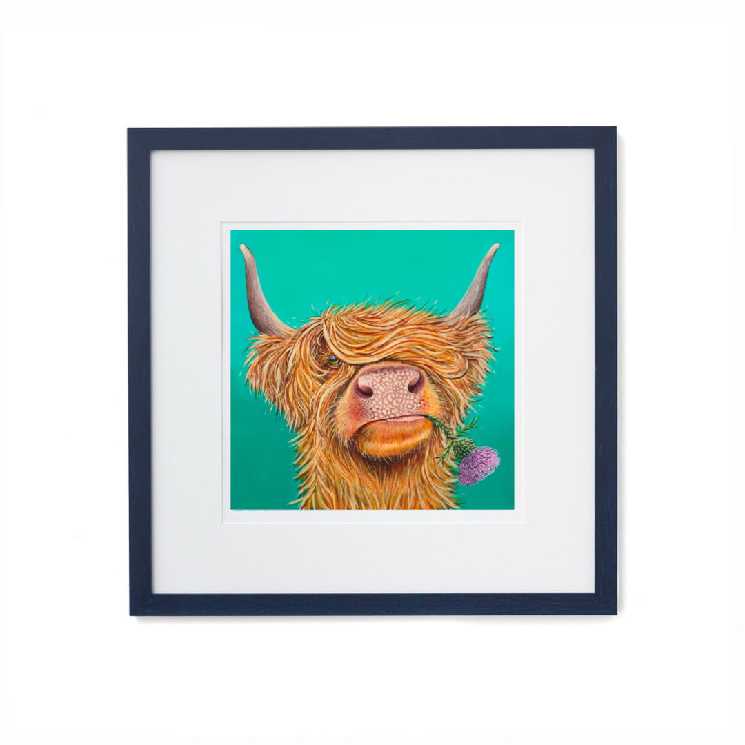 Wee Hamish highland coo print