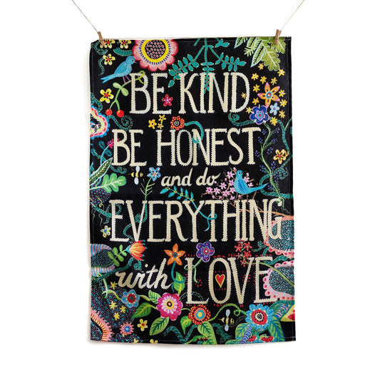 Be Kind tea towel