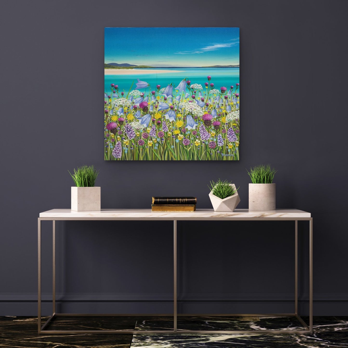 Luskentyre wildflowers giclee print