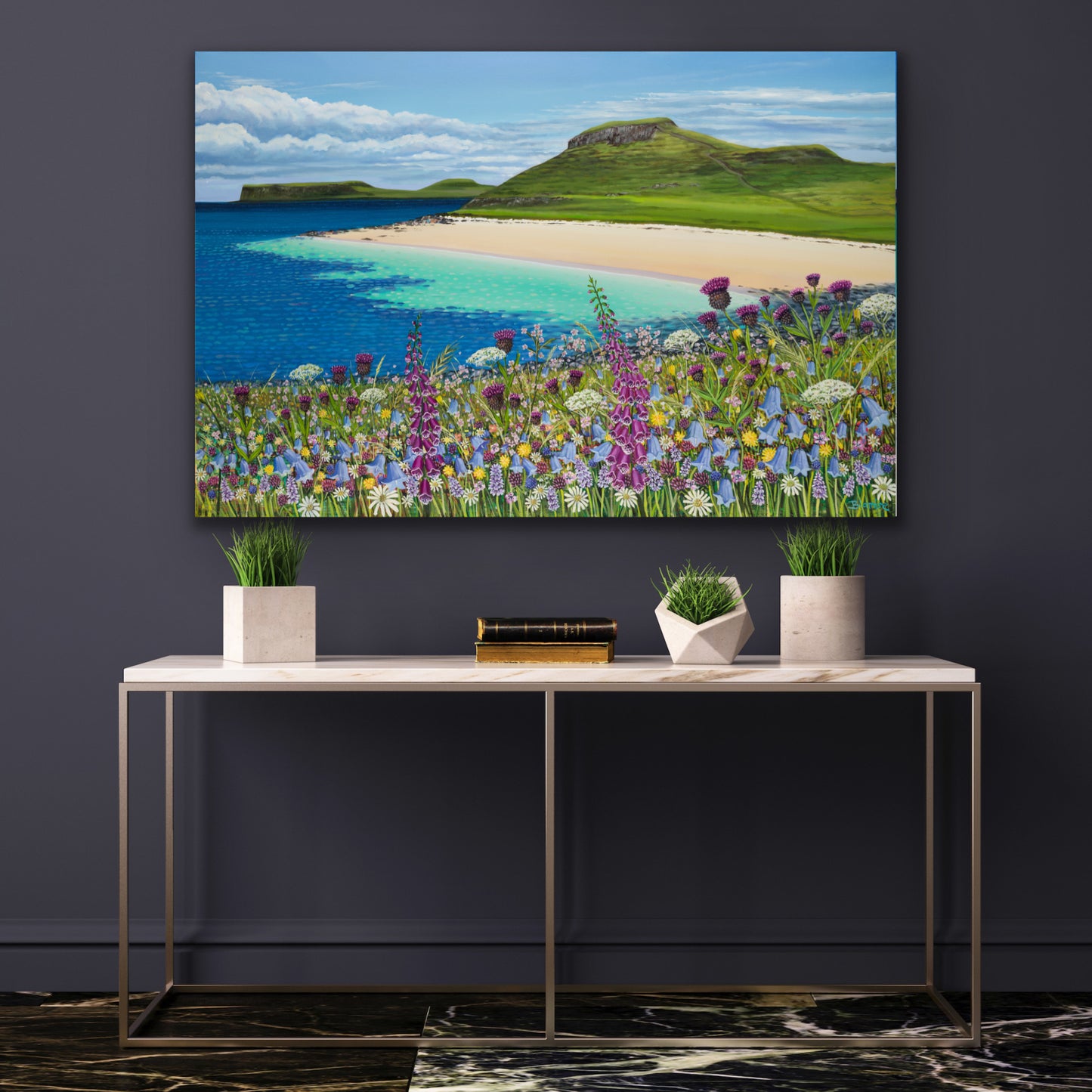 Coral Beach Skye Ciclee Print