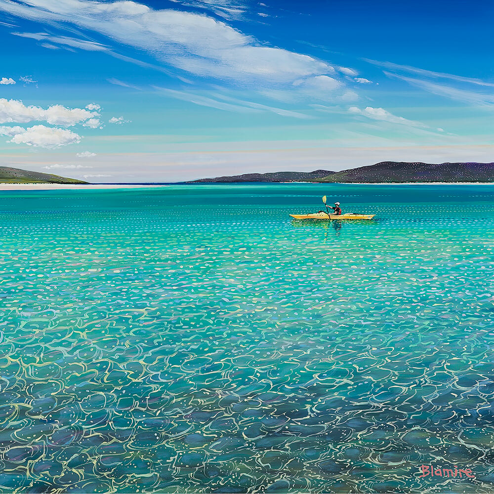 Harris kayak large giclée print