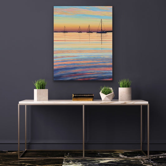 Sunset sails, Arisaig giclee print