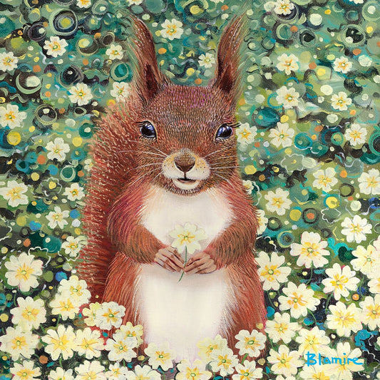 Lady Primrose Squirrel Print