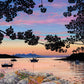 Cherry blossom sunset Arisaig giclee print
