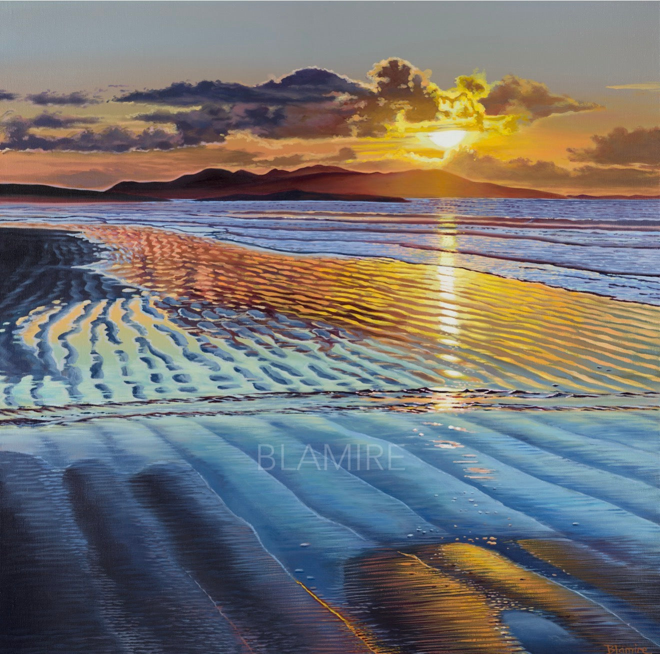 Sunset peace, Ettrick bay, Bute to Arran