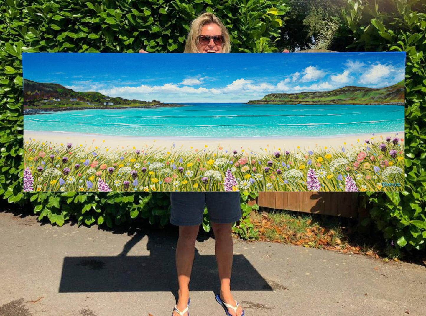 Calgary bay Mull panorama print