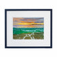 Walking on the waves giclee print