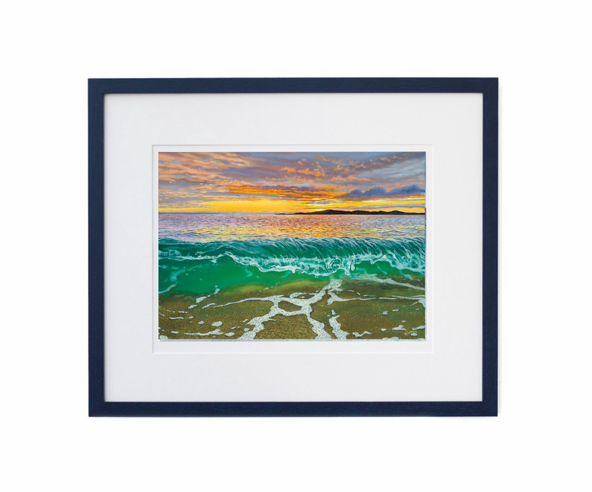 Walking on the waves giclee print