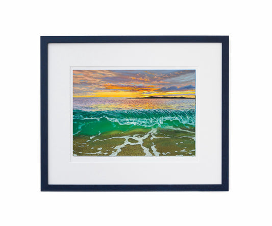 Walking on the waves giclee print