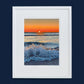 Sunset breaker, Barra. Wave giclee print