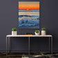 Sunset breaker, Barra. Wave giclee print