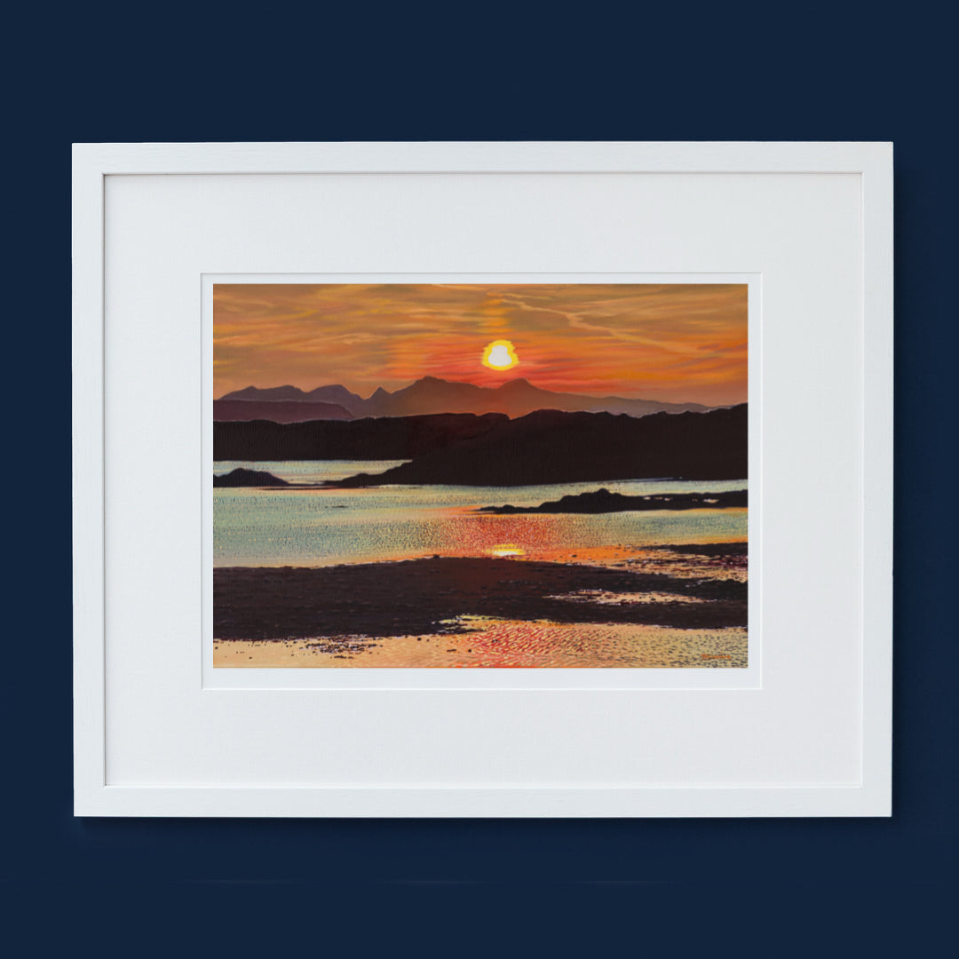 Sunset memories, Arisaig giclee print