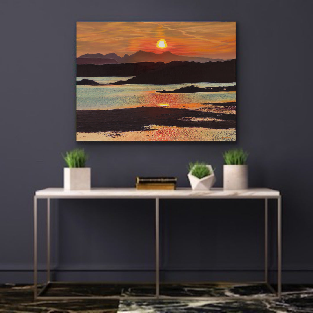 Sunset memories, Arisaig giclee print