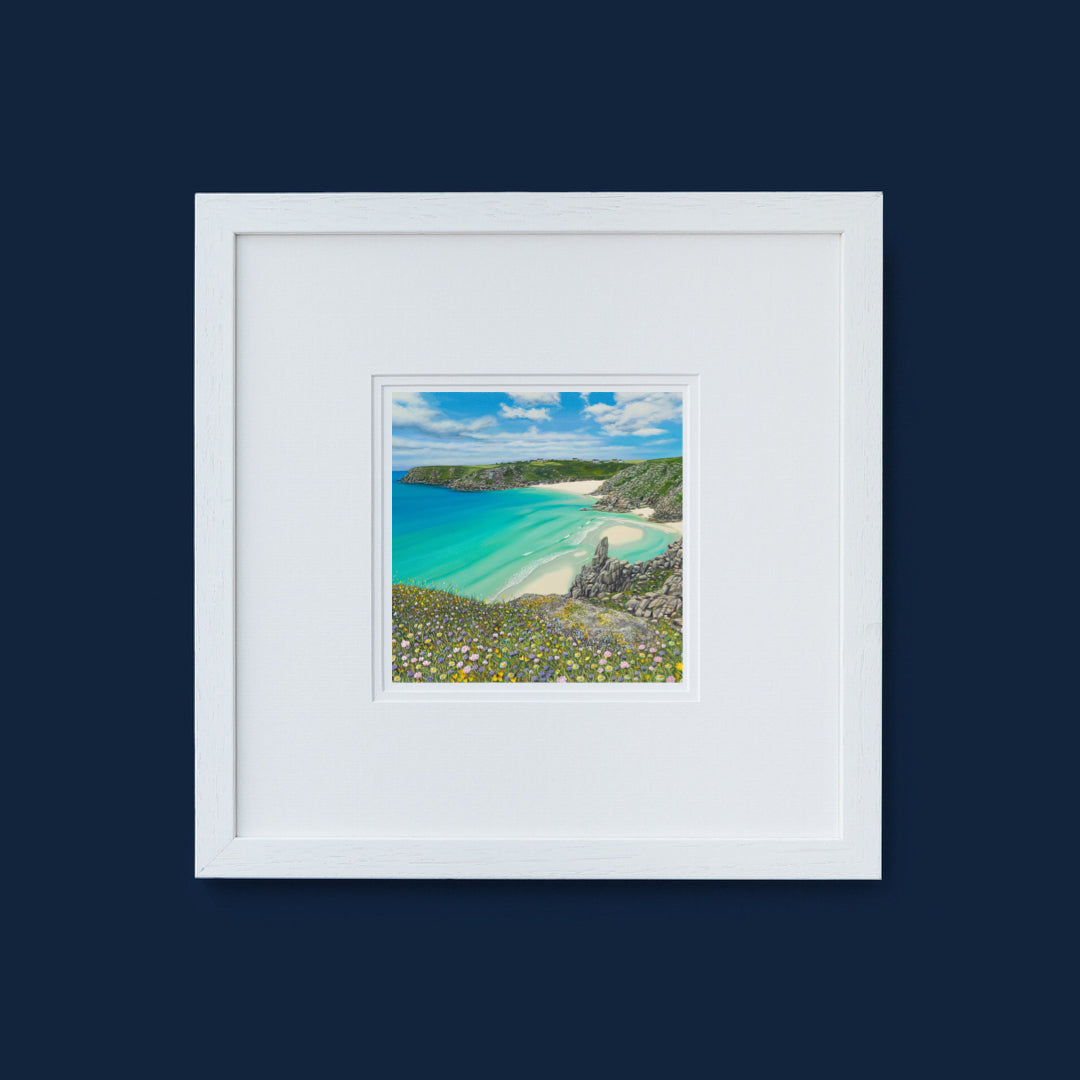 Porthcurno Pednvounder Cornwall giclee print