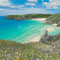 Porthcurno Pednvounder Cornwall giclee print