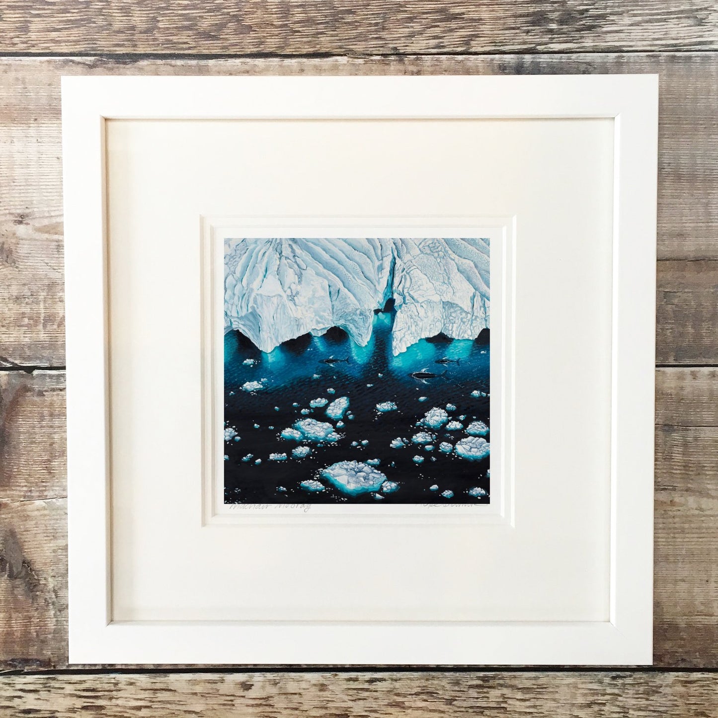 Greenland whales giclee print 