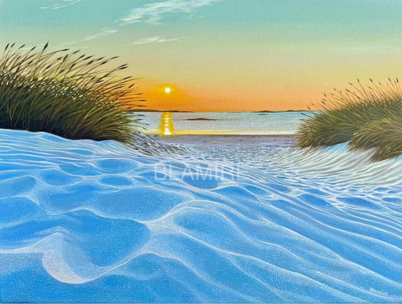 Fèath Salum Tiree sunset print