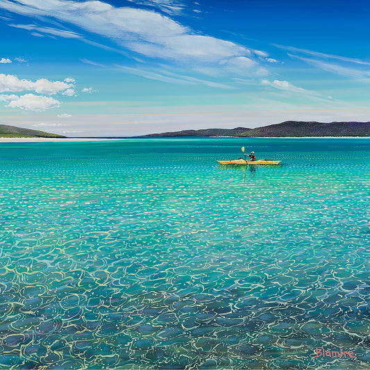 Harris kayak large giclée print