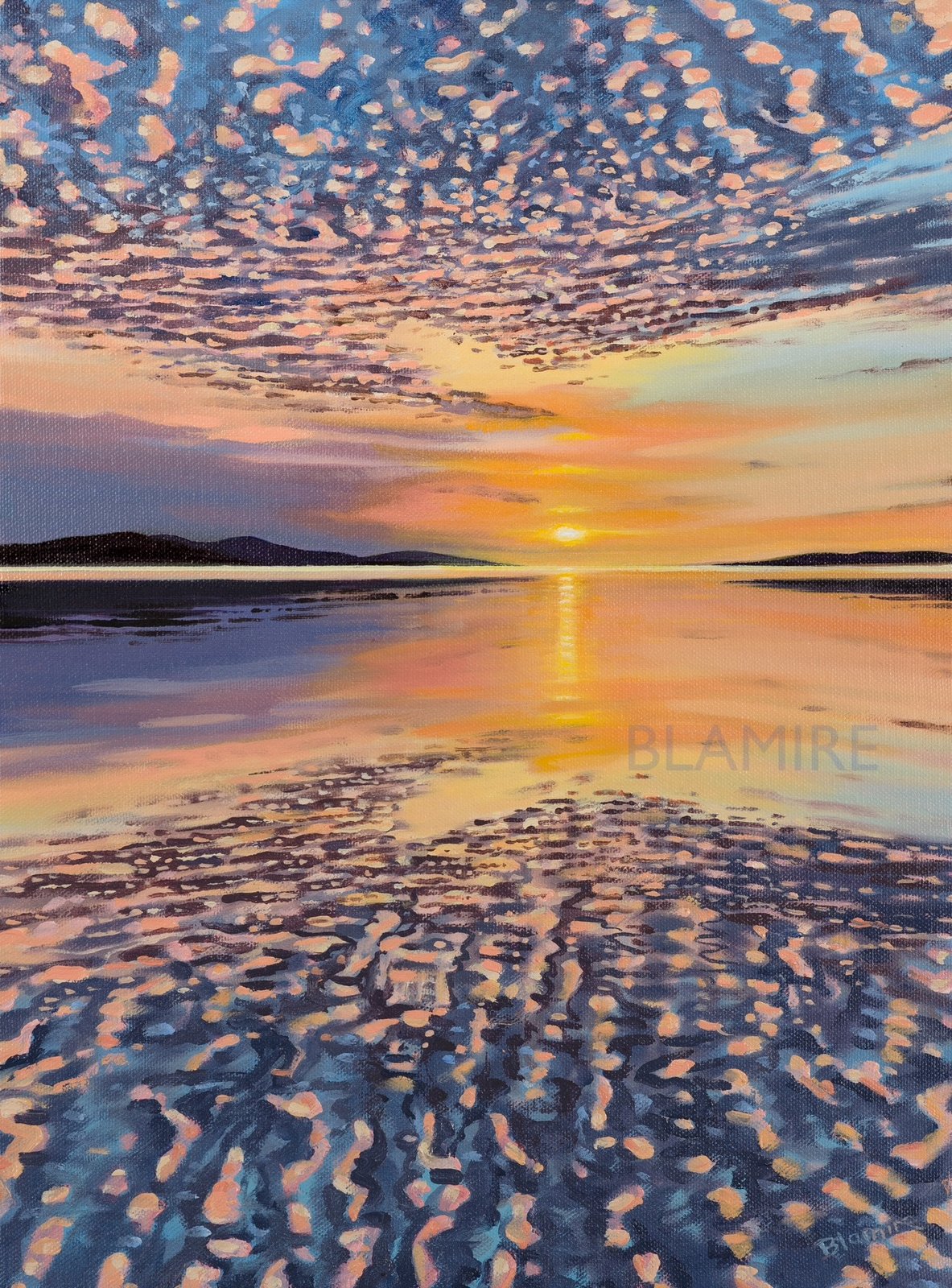 Sunset Ripples, Luskentyre Print