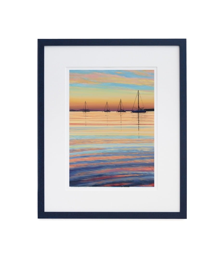 Sunset sails, Arisaig giclee print