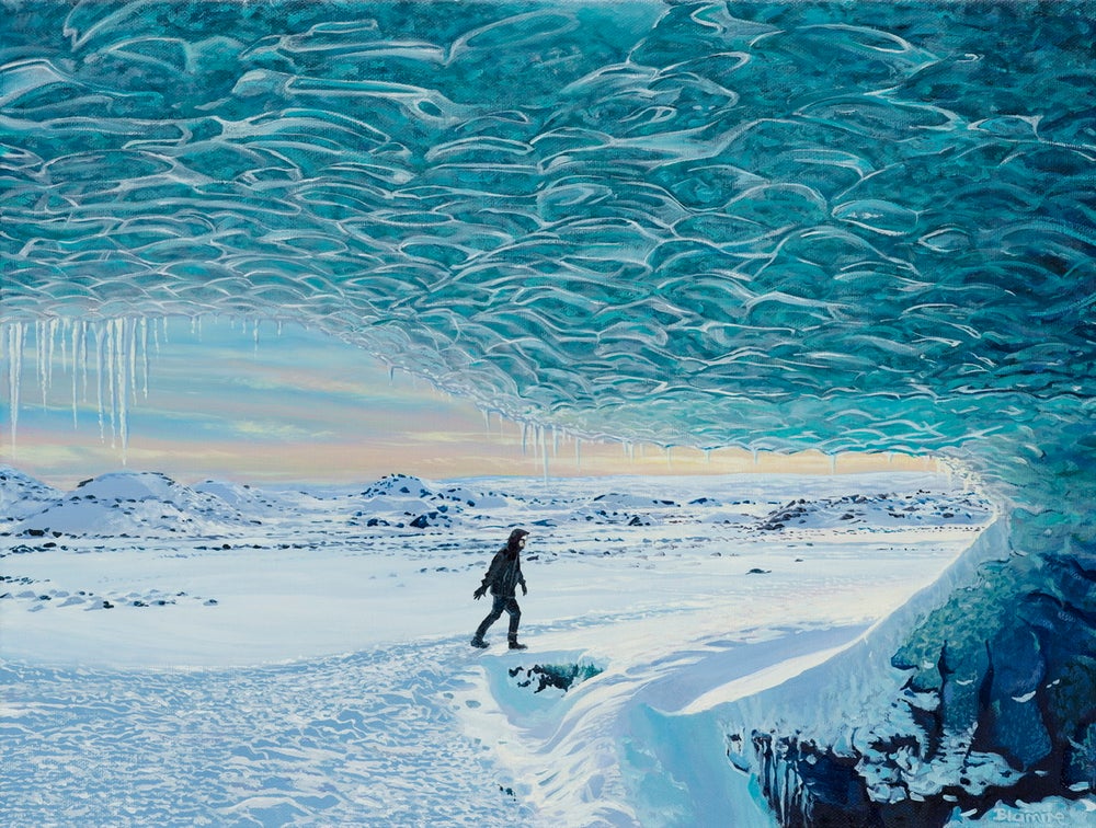 Iceland Ice Cave Print