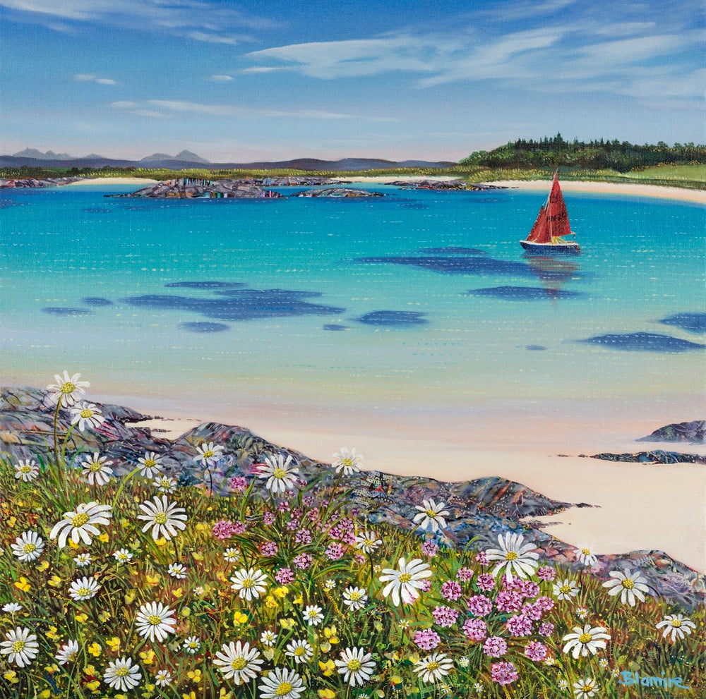 Red sails, Arisaig Print