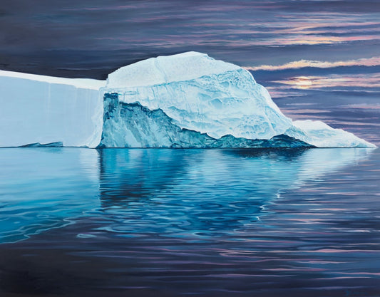 Moonlit Iceberg Print
