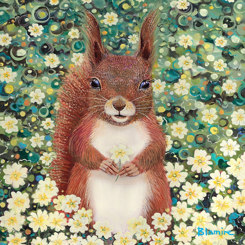 Lady Primrose Squirrel Print